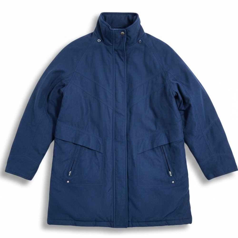 Mackintosh New England Navy Blue Insulated Parka Jacket, Men's Large 9060 329